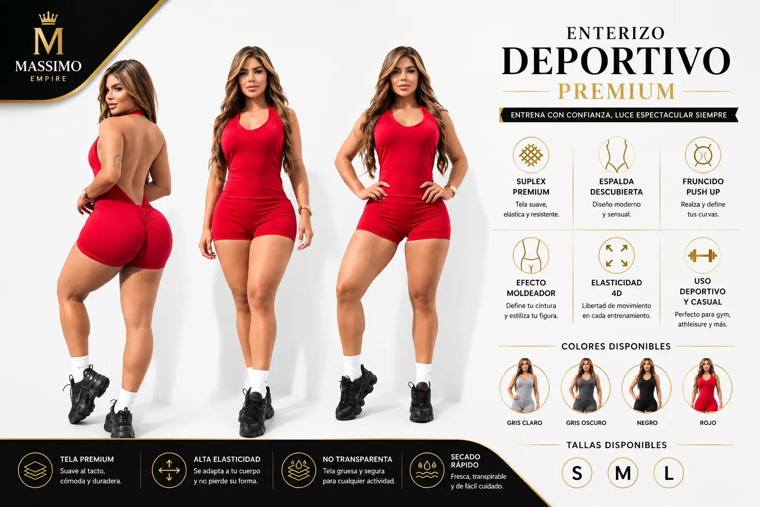 ENTERIZO SHORT REALCE PRO