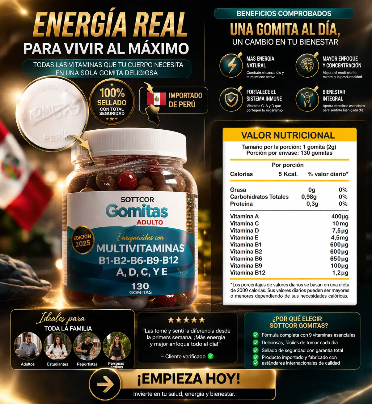 Vitaminas en gomitas SOTTCOR VitaBears