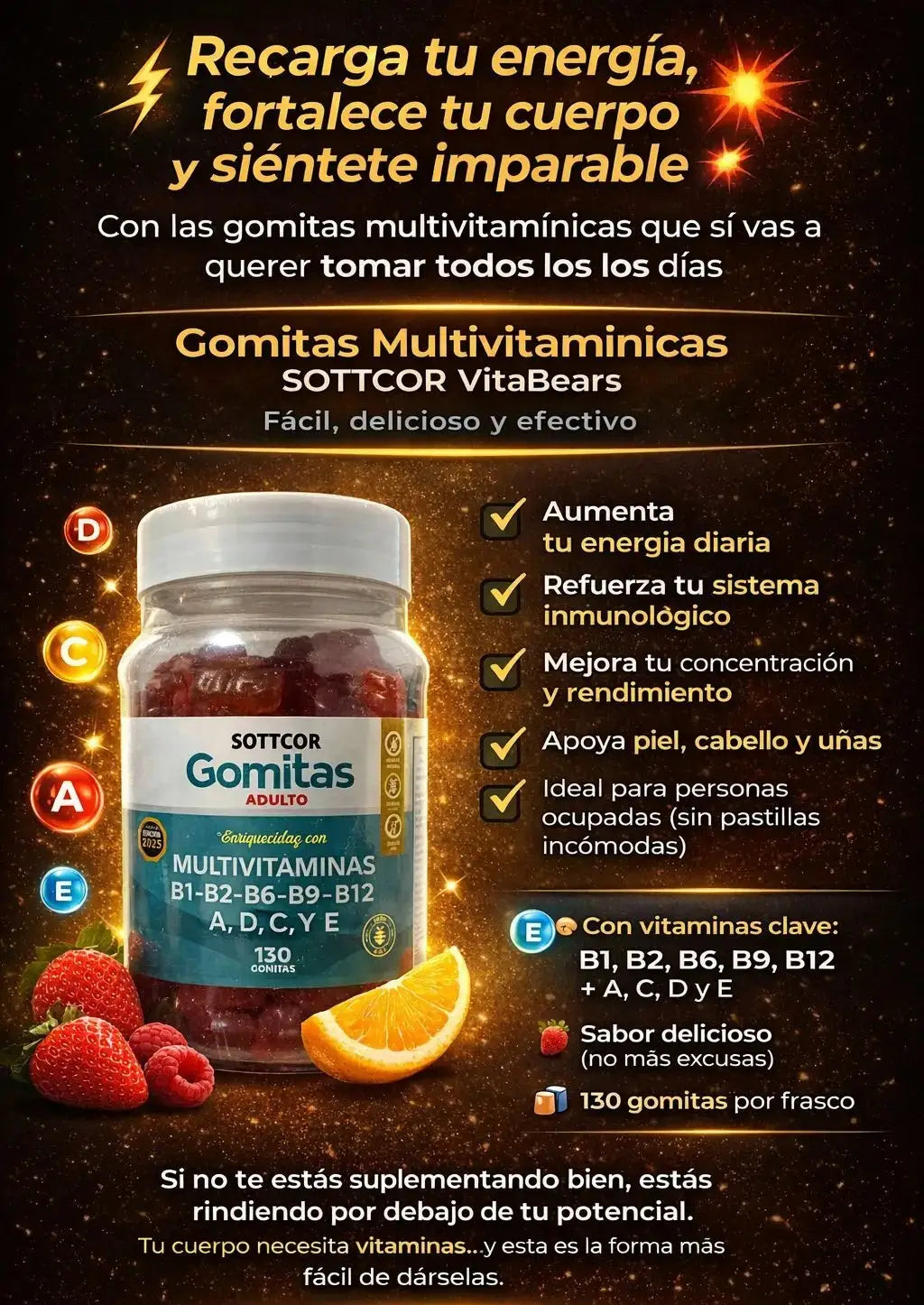 Vitaminas en gomitas SOTTCOR VitaBears